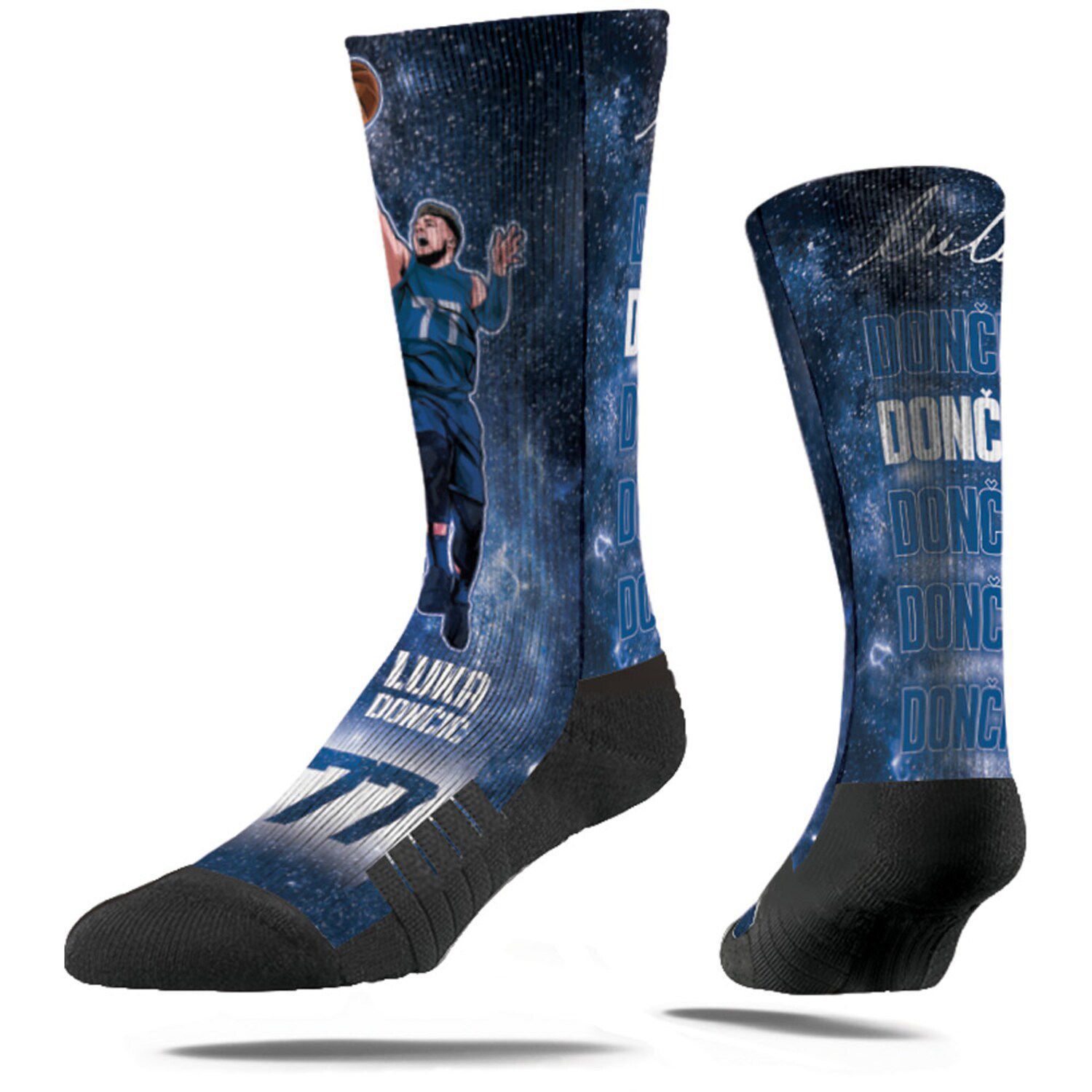 Image for Unbranded Youth Strideline Luka Doncic Dallas Mavericks Galaxy Socks at Kohl's.