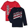 Toddler Red/Navy New England Patriots For the Love of the Game T-Shirt Combo Set