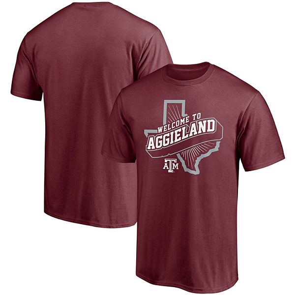 Texas A&M Aggies Champion Men's Gig Em Aggies Maroon Short Sleeve T-Shirt