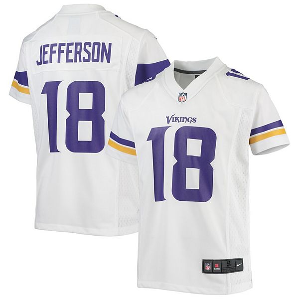 Nfl Minnesota Vikings Boys' Short Sleeve Jefferson Jersey : Target