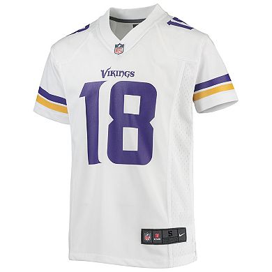 Youth Nike Justin Jefferson White Minnesota Vikings Game Jersey