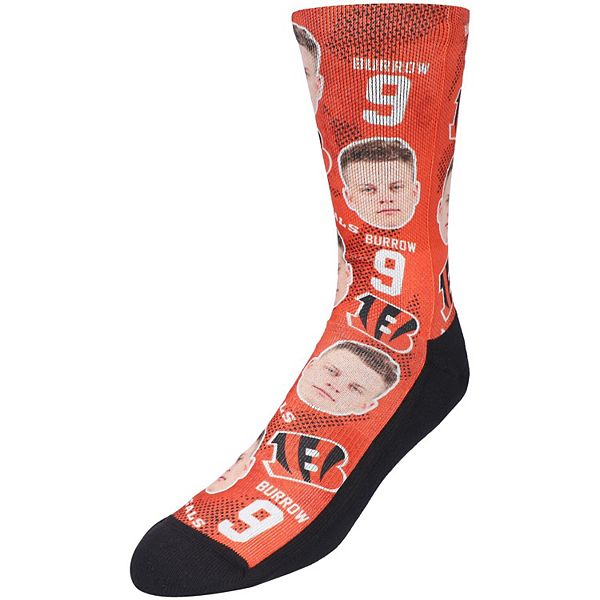 : FBF - NFL Cincinnati Bengals Player # Footwear For Men And  Women Game Day Apparel Dress Socks - Joe Burrow Medium : Sports & Outdoors