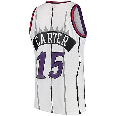 Men's Mitchell & Ness Vince Carter White Toronto Raptors 1998/99 Hardwood Classics Swingman Jersey
