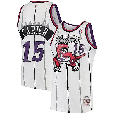 Men's Mitchell & Ness Vince Carter White Toronto Raptors Hardwood Classics Swingman Jersey