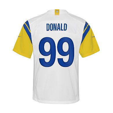 Youth Nike Aaron Donald White Los Angeles Rams Game Jersey