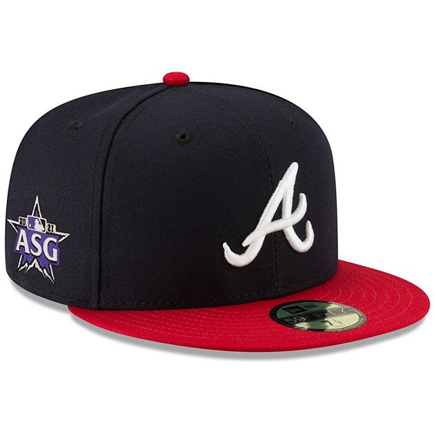 Men's New Era Navy Atlanta Braves 2021 MLB All-Star Game Workout Sidepatch  59FIFTY Fitted Hat