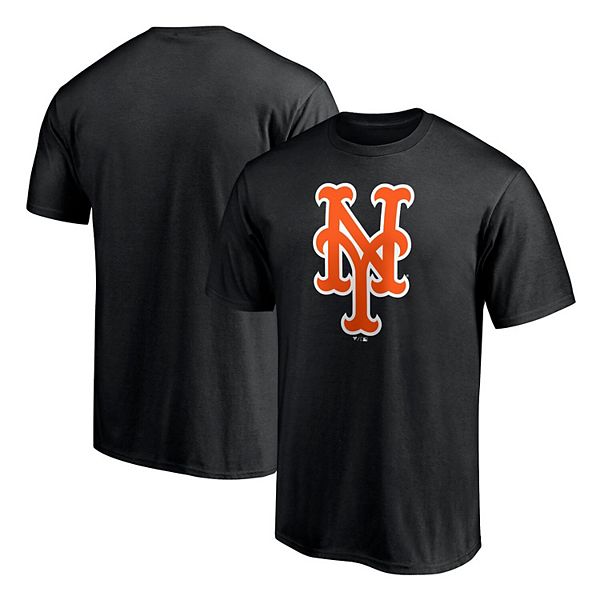 Men's Fanatics Branded Black New York Mets Official Logo T-Shirt