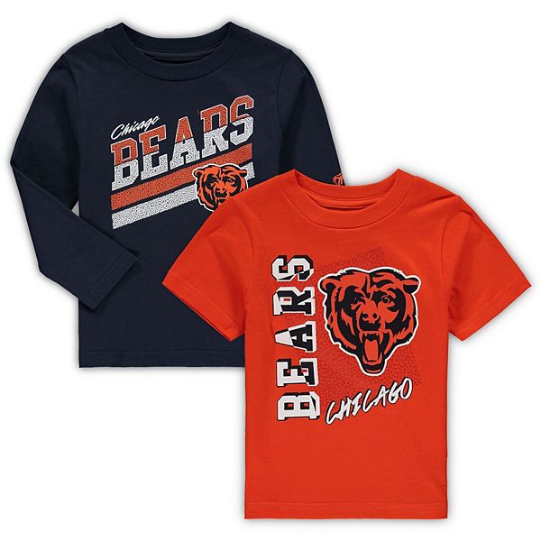 Preschool Navy/Orange Chicago Bears For The Love Of The Game T-Shirt Combo  Set