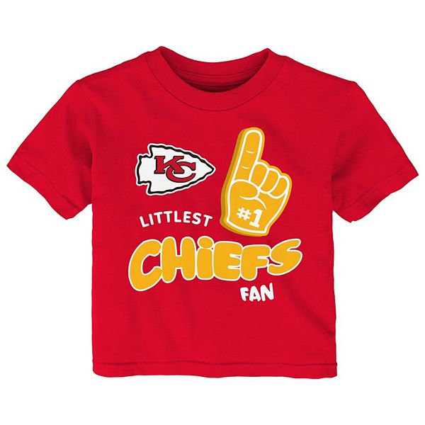 Infant Red Kansas City Chiefs Littlest Fan T-Shirt