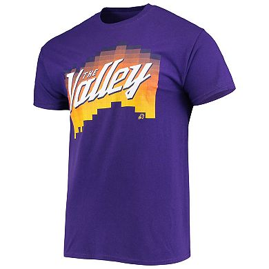 Men's Junk Food Purple Phoenix Suns The Valley Pixel T-Shirt