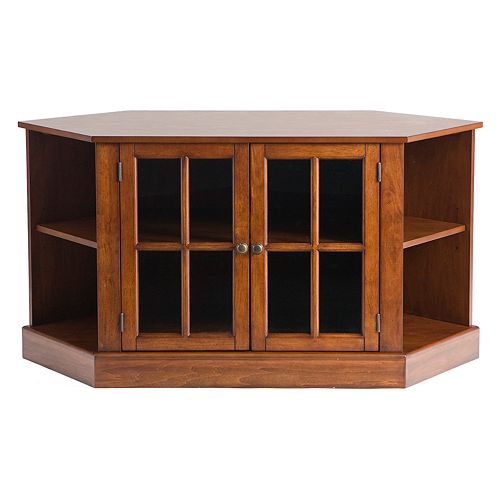 Thomas Walnut Corner Media Stand