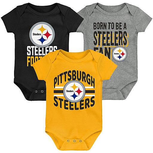 Booties & Teddy Bear Set Pittsburgh Steelers Newborn Coverall Hat