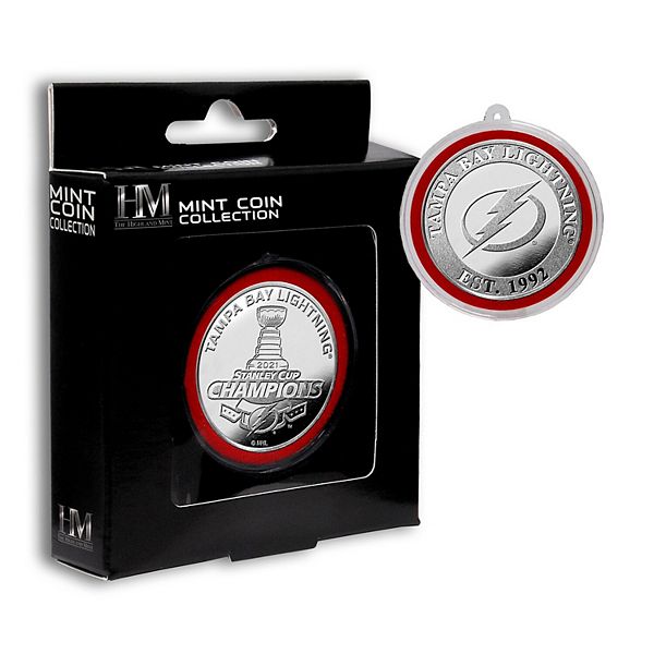 Tampa Bay Lightning Highland Mint 2021 Stanley Cup Champions Bronze Mint  Coin Keychain