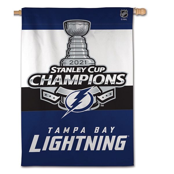 Wincraft Tampa Bay Lightning Back To Back Stanley Cup Champions 28 X 40 Vertical Double Sided Banner