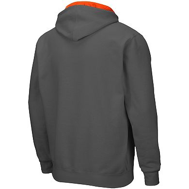 Men's Colosseum Charcoal Oregon State Beavers Arch & Logo 3.0 Full-Zip Hoodie