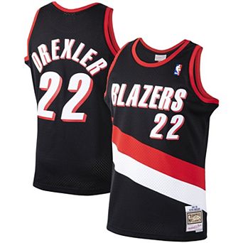 Men's Mitchell & Ness Clyde Drexler Black Portland Trail Blazers Hardwood Classics Swingman Jersey