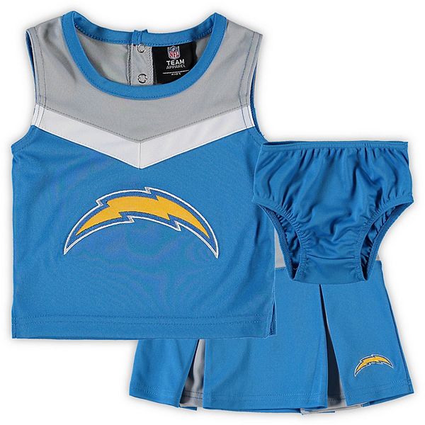 Outerstuff NFL Infant Toddlers Los Angeles Chargers Cheerleader Set