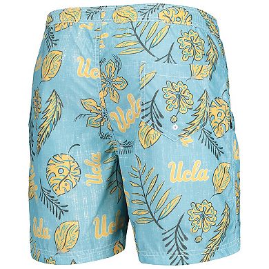 Men's Wes & Willy Light Blue UCLA Bruins Vintage Floral Swim Trunks