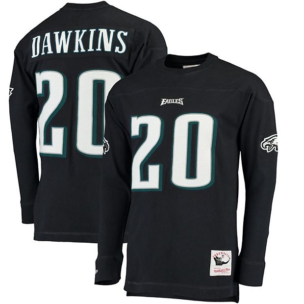 Brian Dawkins Philadelphia Eagles Men's Black Name & Number Logo T-Shirt 