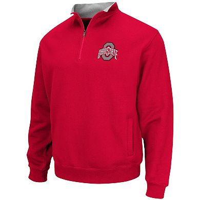 Men's Colosseum Scarlet Ohio State Buckeyes Tortugas Quarter-Zip Jacket