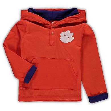 Toddler Colosseum Orange/Heathered Gray Clemson Tigers Poppies Hoodie and Sweatpants Set