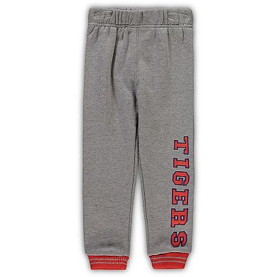 Toddler Colosseum Orange/Heathered Gray Clemson Tigers Poppies Hoodie and Sweatpants Set