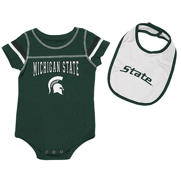 Newborn & Infant Colosseum Green/White Michigan State Spartans