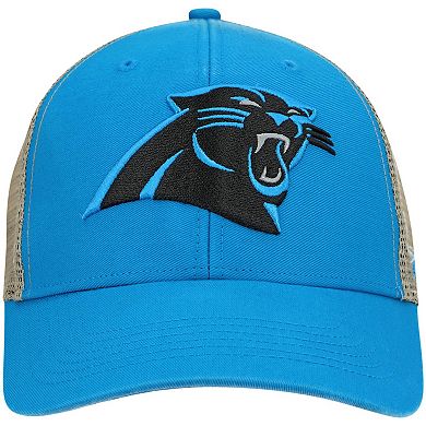 Men's '47 Blue/Natural Carolina Panthers Flagship MVP Trucker Snapback Hat