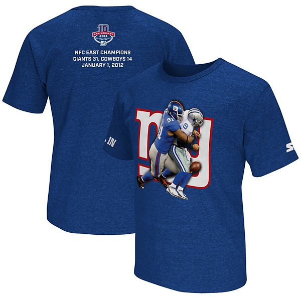 Men's Starter Justin Tuck Royal New York Giants Super Bowl XLVI 10