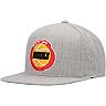 Men's Mitchell & Ness Heathered Gray Houston Rockets Hardwood Classics Team Logo Snapback Hat