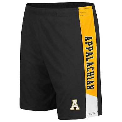 Men's Colosseum Black Appalachian State Mountaineers Wonkavision Shorts