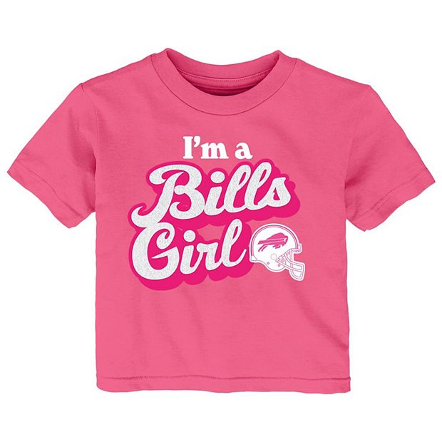 Girls Infant Pink Buffalo Bills Team Girl T-Shirt