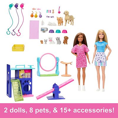 Barbie Pet Daycare Playset with Dolls 30+ Accessories
