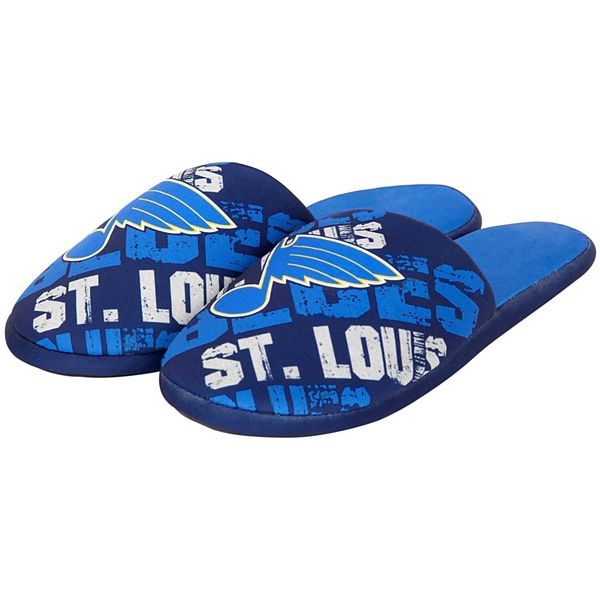 Men's Blue St. Louis Blues Digital Print Slippers