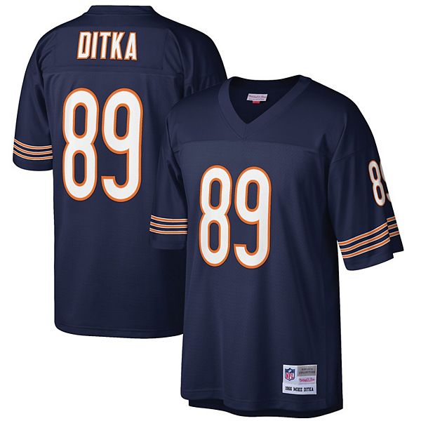 Mike Ditka, Autographed (JSA) Inscribed Navy Jersey (Bears) Vintage