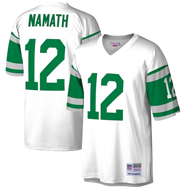 Men's Mitchell & Ness Joe Namath White New York Jets Retired