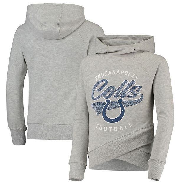 NFL Indianapolis Colts Girls' Fleece Hooded Sweatshirt - XS