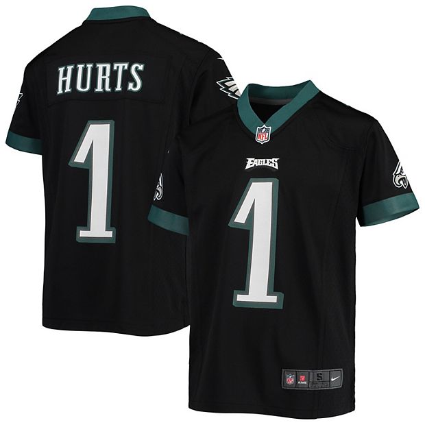 Nike Men's Philadelphia Eagles Jalen Hurts #1 Black Alternate Game Jersey