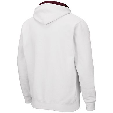 Men's Colosseum White Minnesota Golden Gophers Arch & Logo 3.0 Full-Zip Hoodie