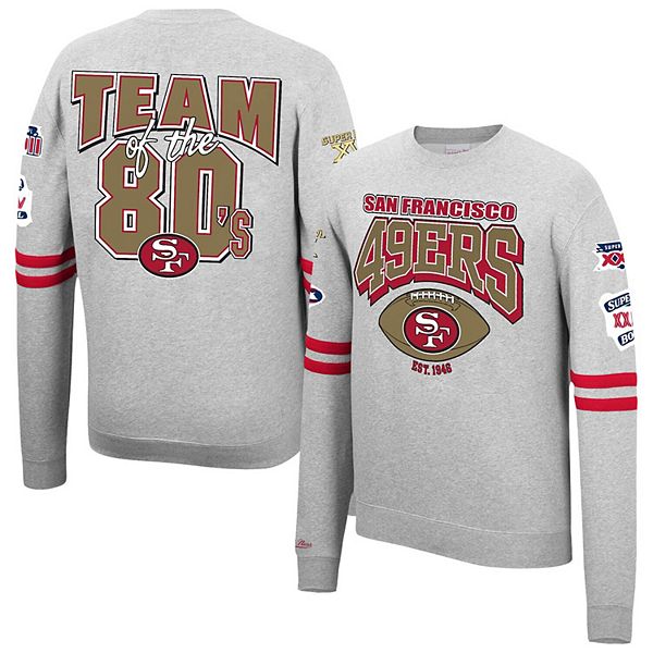 San Francisco 49ers Crew Sweatshirt, 49ers Crewnecks