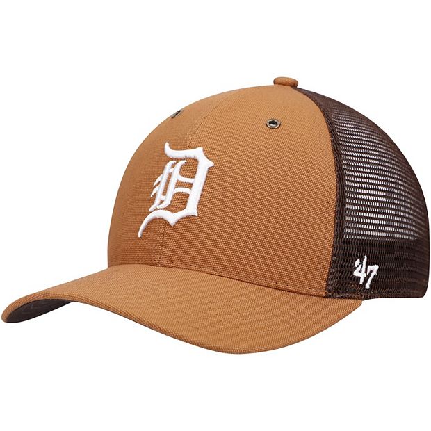 Men's Carhartt x '47 Brown Detroit Tigers MVP Trucker Snapback Hat