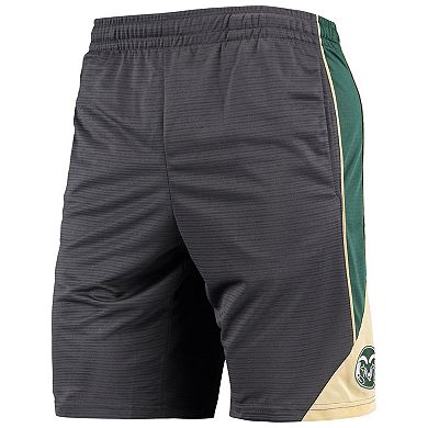 Men's Colosseum Charcoal Colorado State Rams Team Turnover Shorts