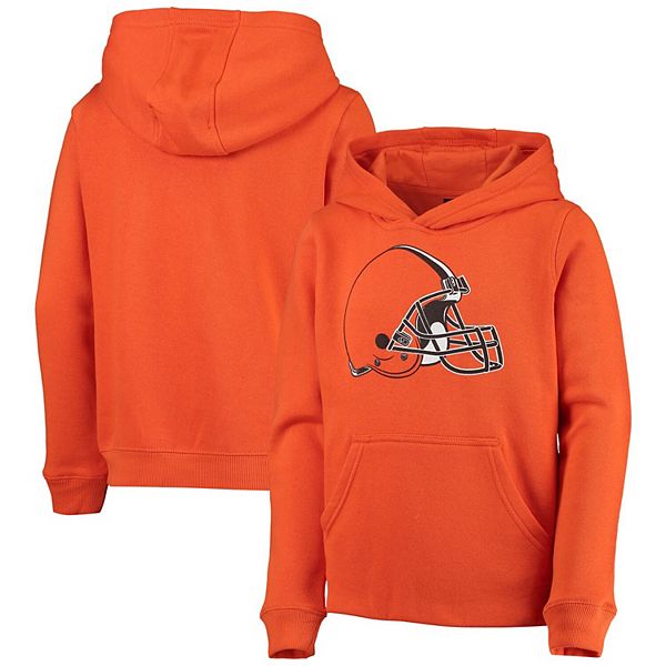 Youth Cleveland Browns Orange/Brown First and Goal Pullover Hoodie