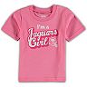 Girls Infant Pink Jacksonville Jaguars Team Girl T-Shirt