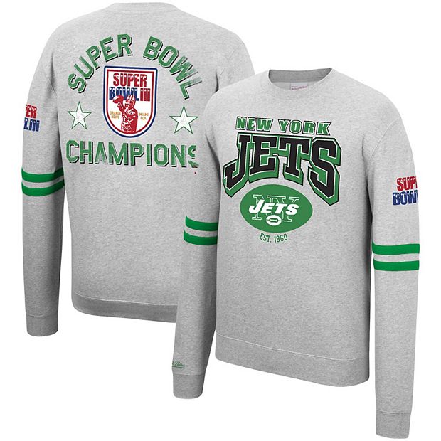 Mens New York Jets Christmas Jumper Graphic Crew Sweatshirt