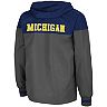 Men's Colosseum Charcoal/Navy Michigan Wolverines Game Night Full-Zip Jacket