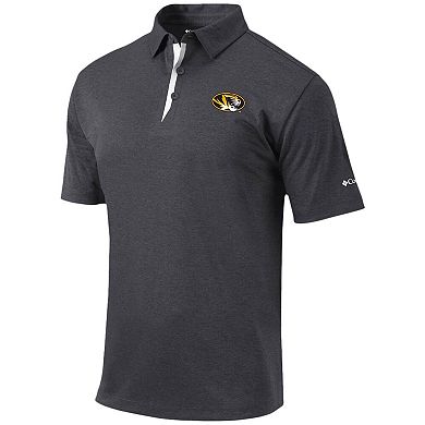 Men's Columbia Golf Black Missouri Tigers Sand Save Omni-Wick Polo