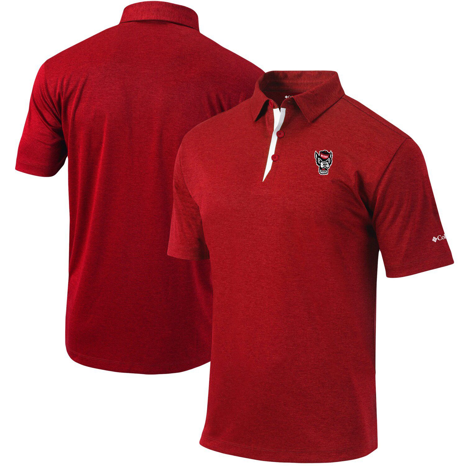 Columbia Chicago Cubs Red Golf Club Invite Omni-Wick Polo