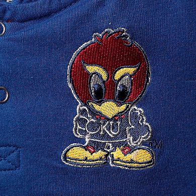 Toddler Colosseum Royal/Heathered Gray Kansas Jayhawks Poppies Hoodie and Sweatpants Set