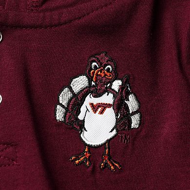 Toddler Colosseum Maroon/Heathered Gray Virginia Tech Hokies Poppies Hoodie and Sweatpants Set